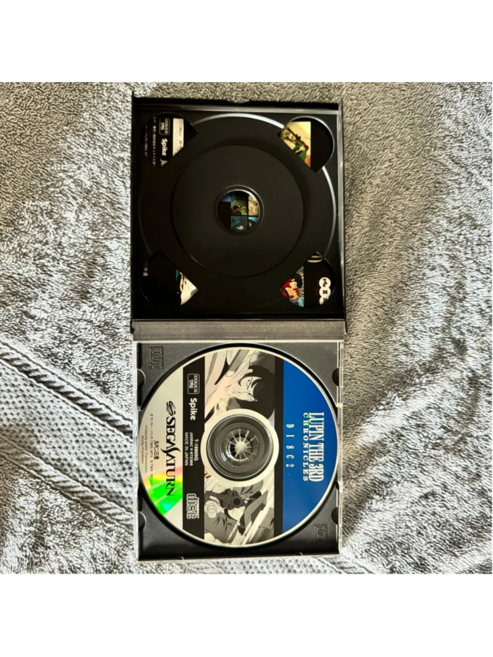 Lupin the 3rd Chronicles Sega Saturn Japan Complete CIB 2 Disc T-18805G NTSC-J